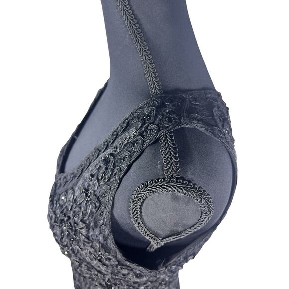 Basix Black Label Sequin Embellished Mini Dress Formal Wear Size 0 - Picture 5 of 10